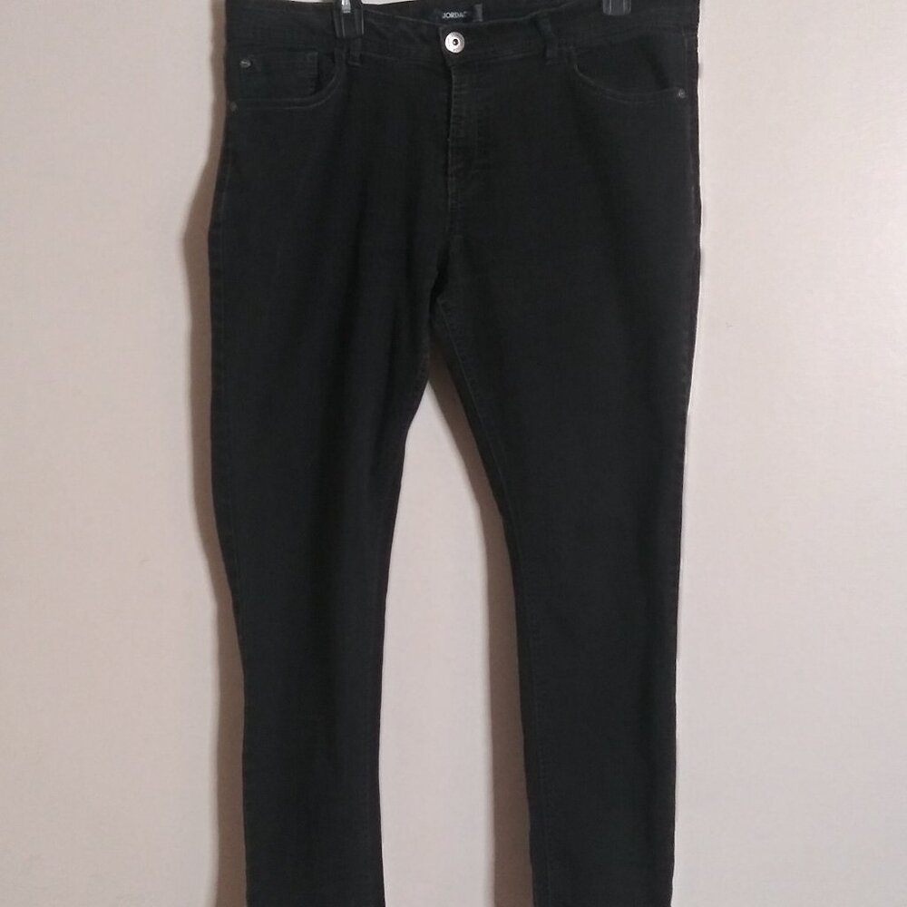 Vintage Jordache Women’s Skinny Jeans Black Size: 16 Stretch Denim